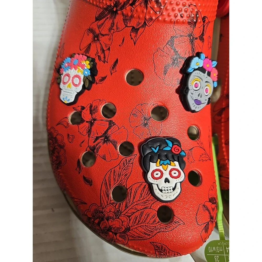 Crocs Frida Kahlo Classic Clog Slip On  Mens 10 / Womens 12 , New No Box  Custom